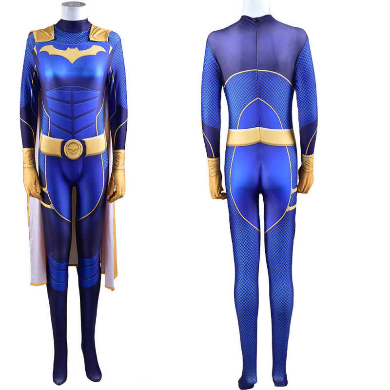 Gotham Knights Batgirl Costume Superhero Cosplay Jumpsuit-Takerlama