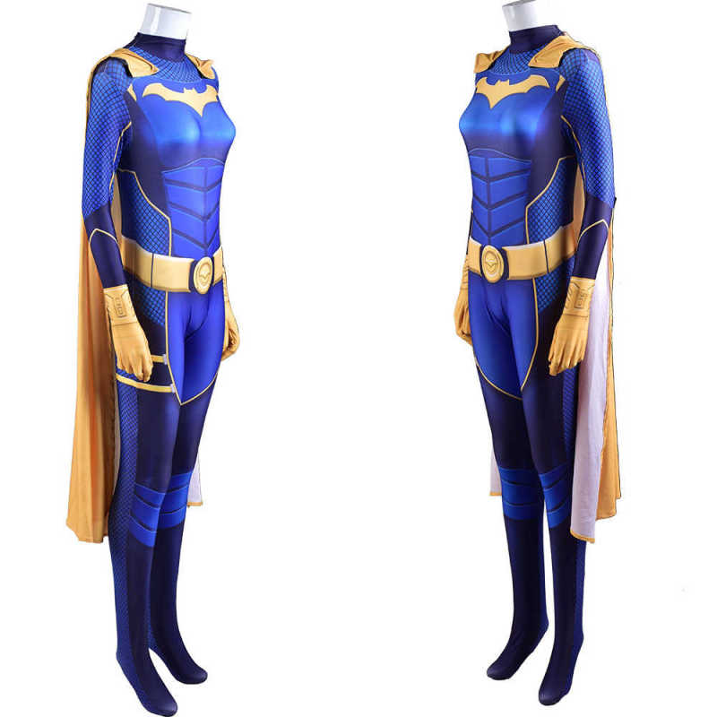 Gotham Knights Batgirl Costume Superhero Cosplay Jumpsuit-Takerlama