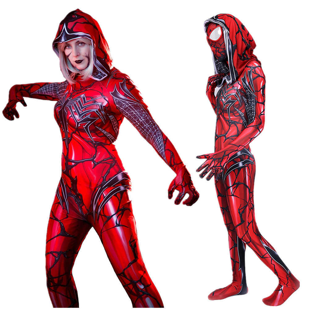 Gwen Stacy Carnage Symbiote Cosplay Costume Women Kids-Venom