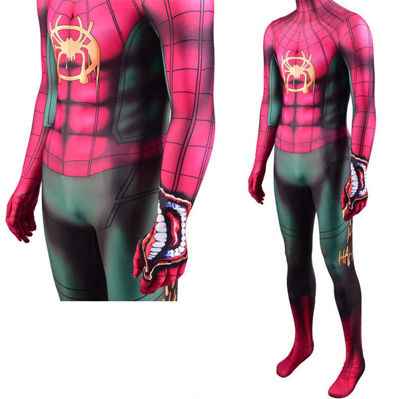 Ultimate Spider-Man Vol.2 Miles Morales Joker Zentai Suit With Mask