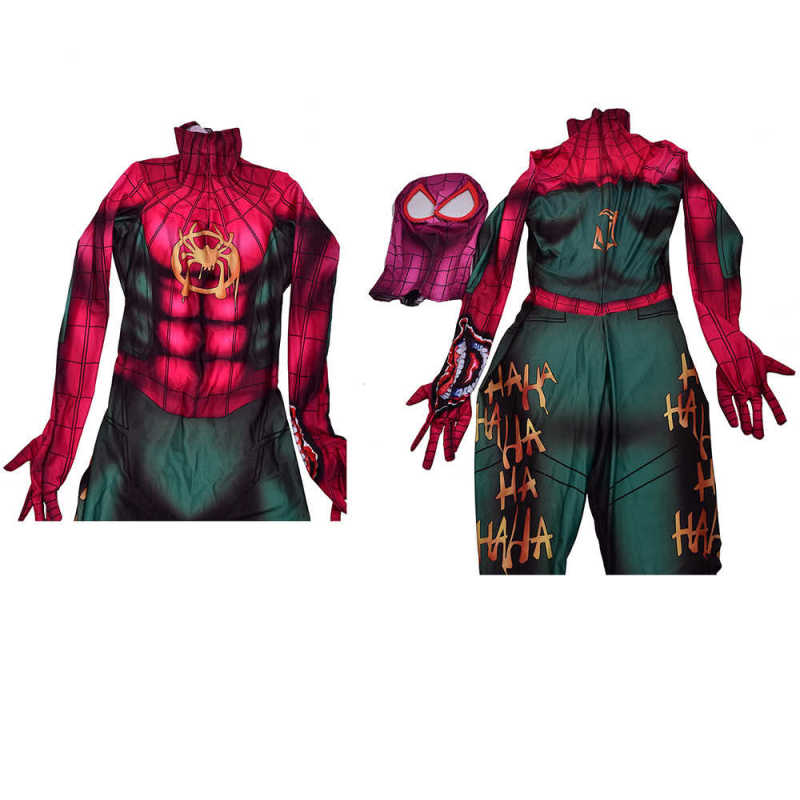 Ultimate Spider-Man Vol.2 Miles Morales Joker Zentai Suit With Mask