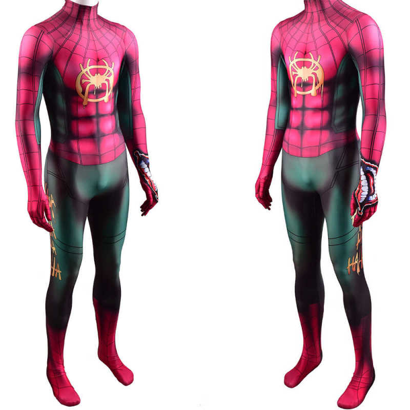Ultimate Spider-Man Vol.2 Miles Morales Joker Zentai Suit With Mask