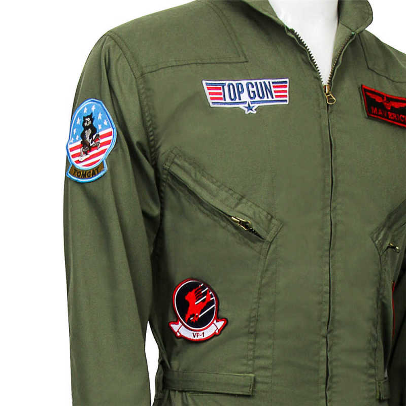 Maverick Flight Suit Men Costume Top Gun 2 Takerlama