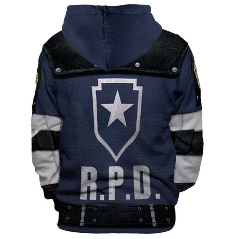 Resident Evil 2 Remake Re Leon Scott Kennedy Hoodie Sweatshirt