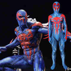 Spider-Man 2099 Miguel O'Hara Cosplay Costume Into the Spider-Verse