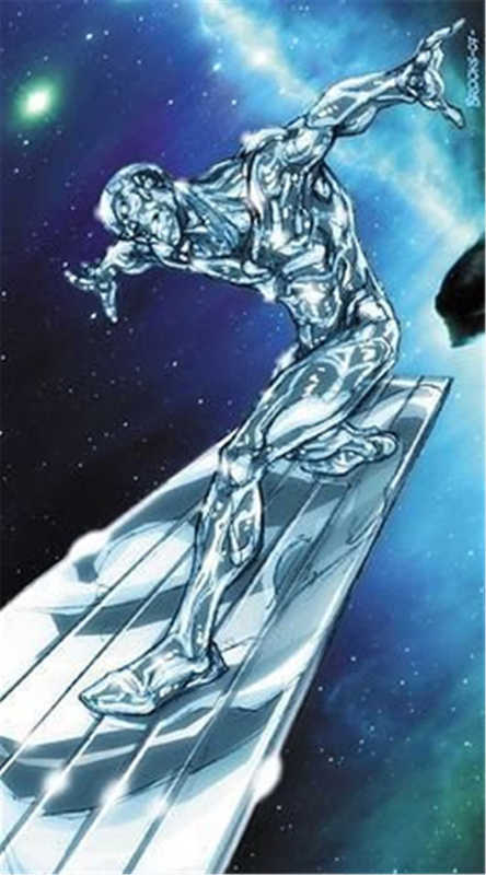 Silver Surfer Cosplay Costume Superhero Norrin Radd Muscle Suit