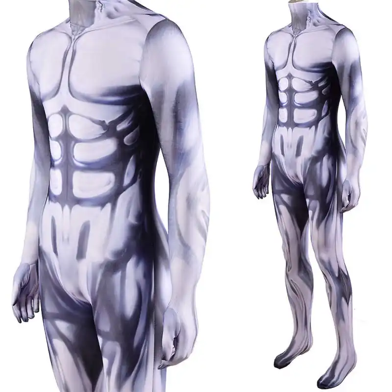 Silver Surfer Cosplay Costume Superhero Norrin Radd Muscle Suit