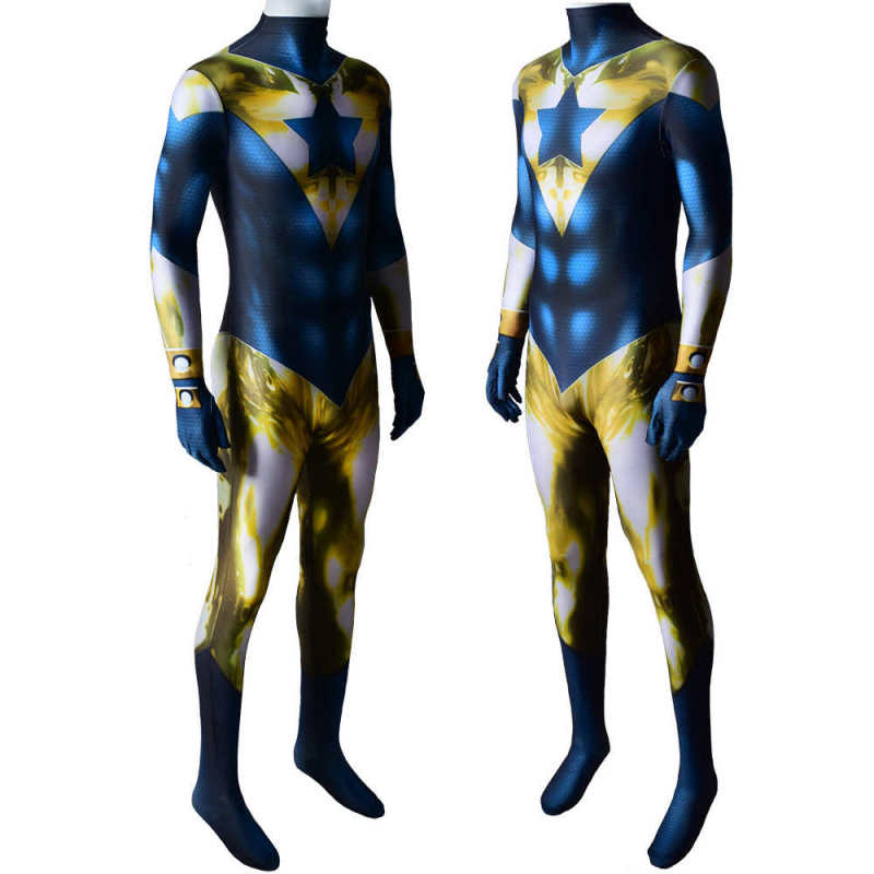 Justice League Booster Gold Michael Jon Carter Cosplay Costume
