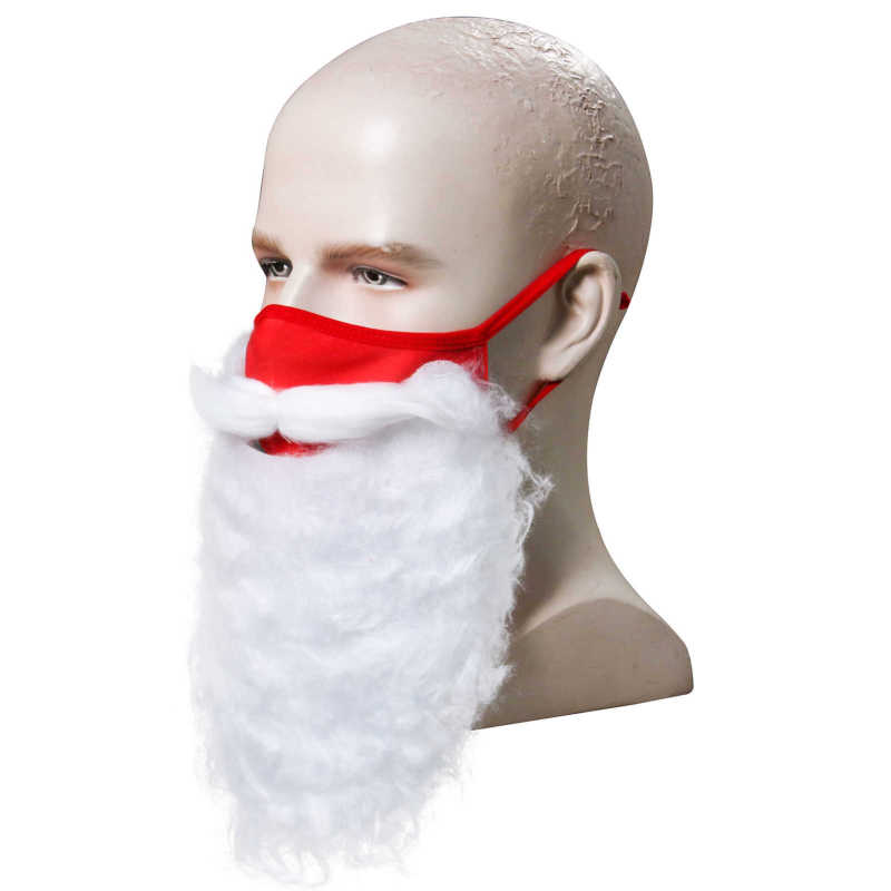 Father Christmas Beard Cosplay Face Masks Santa Claus Christmas Gift