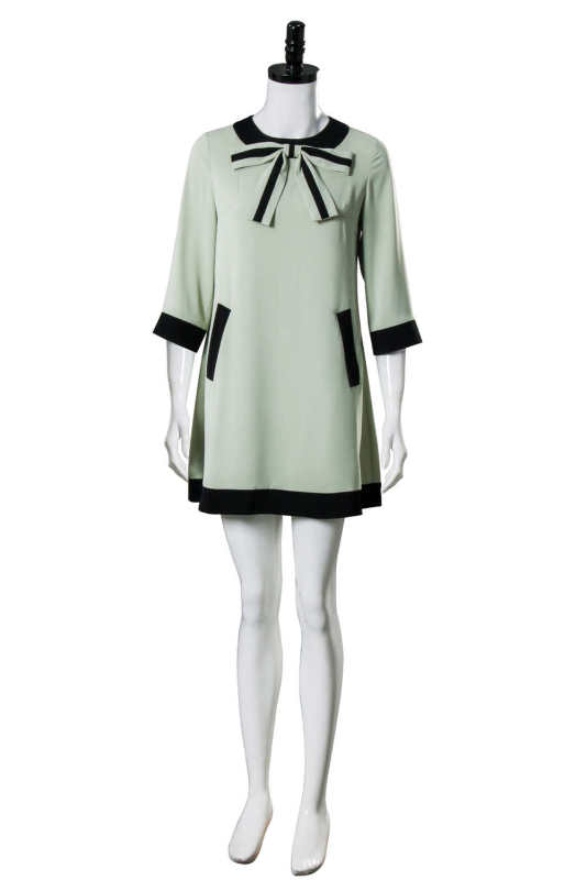 Beth Harmon Costume The Queen's Gambit  60s Mint Cosplay Dress （Ready To Ship）