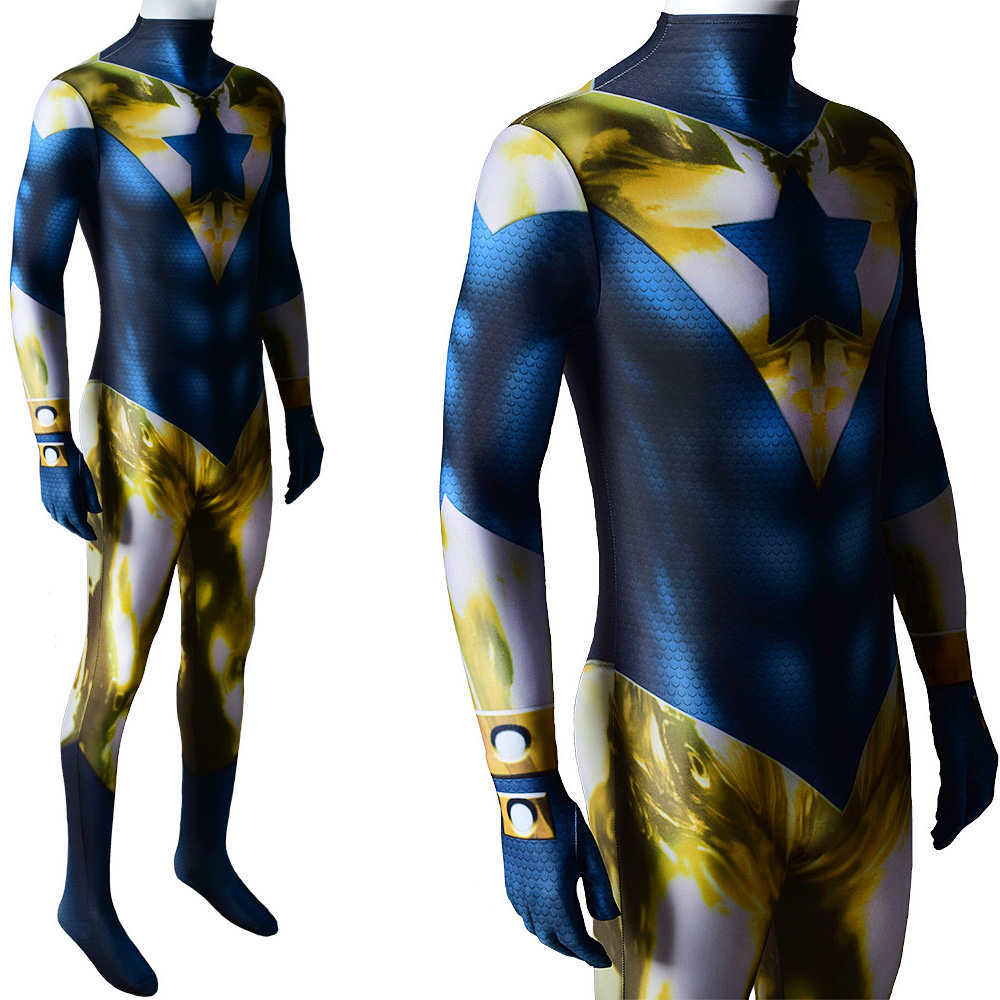 Justice League Booster Gold Michael Jon Carter Cosplay Costume
