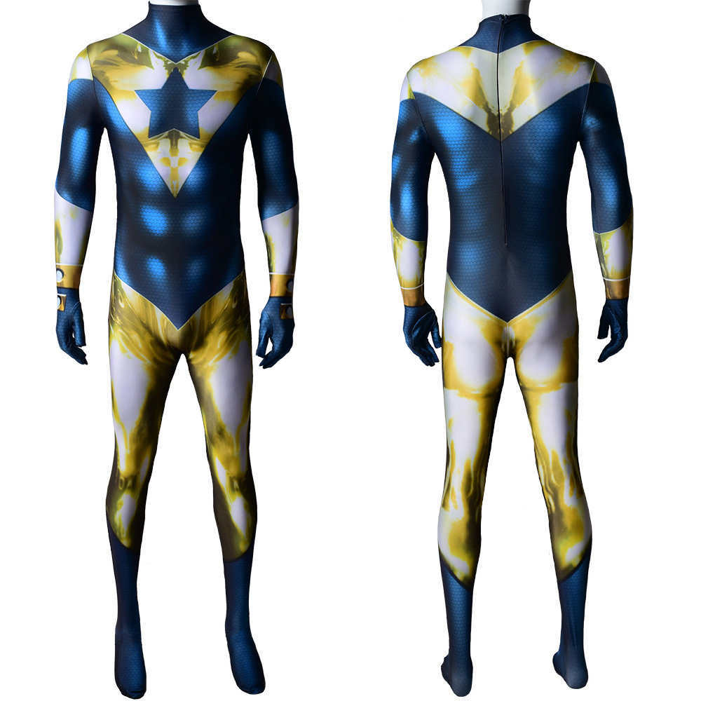 Justice League Booster Gold Michael Jon Carter Cosplay Costume