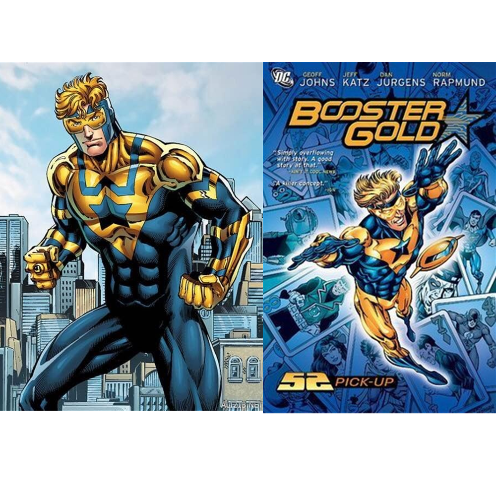 Justice League Booster Gold Michael Jon Carter Cosplay Costume