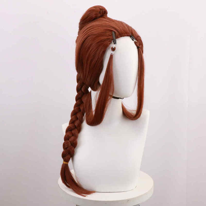 Avatar the Last Airbender Katara Brown Cosplay Costume Wig Hair