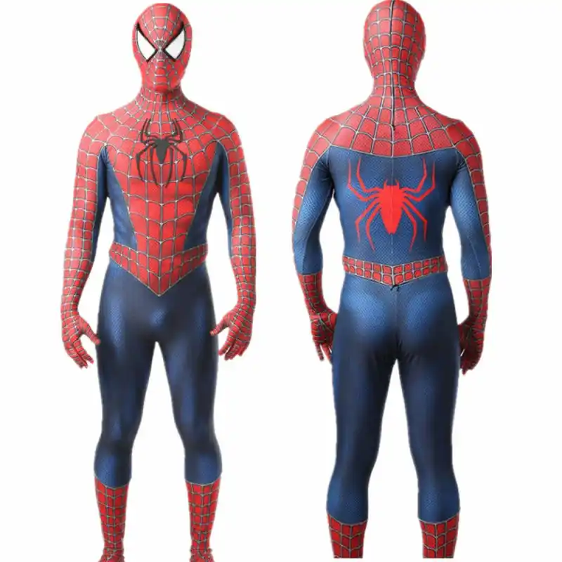 Classic Sam Raimi Spider-Man Superhero Suit Kids Adults