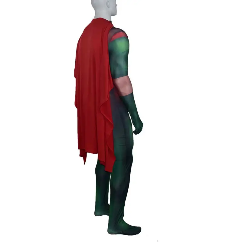 Superhero Robin Costume Boy Wonder Halloween Cosplay Bodysuit Kids Adult