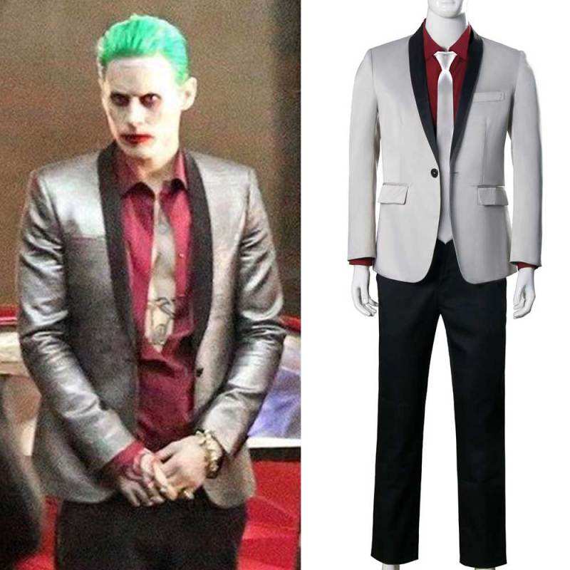 Jared Leto Joker Costume Suicide Squad Cosplay Shirt Coat Pants (Ready To Ship) Takerlama