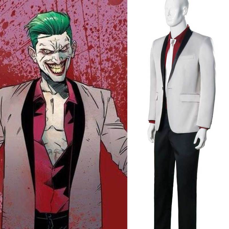 Jared Leto Joker Costume Suicide Squad Cosplay Shirt Coat Pants (Ready To Ship) Takerlama