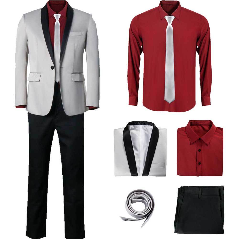 Jared Leto Joker Costume Suicide Squad Cosplay Shirt Coat Pants (Ready To Ship) Takerlama