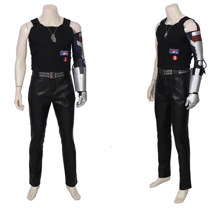 Cyberpunk 2077 Johnny Silverhand Samurai Cosplay Costume Adult