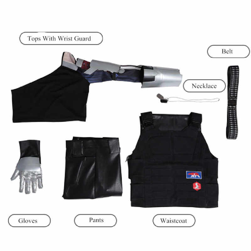 Cyberpunk 2077 Johnny Silverhand Samurai Cosplay Costume Adult