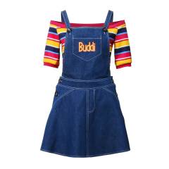Child's Play Costume Chucky Glenn Halloween Cosplay Outfits Women