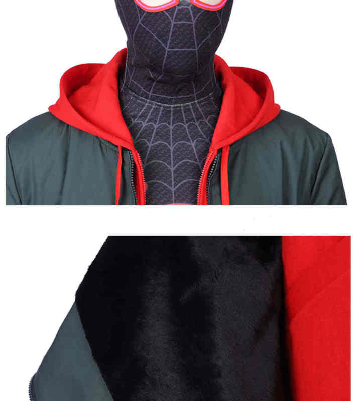 Spider-Man Into the Spider-Verse Miles Morales Cosplay Costumes Male  Takerlama