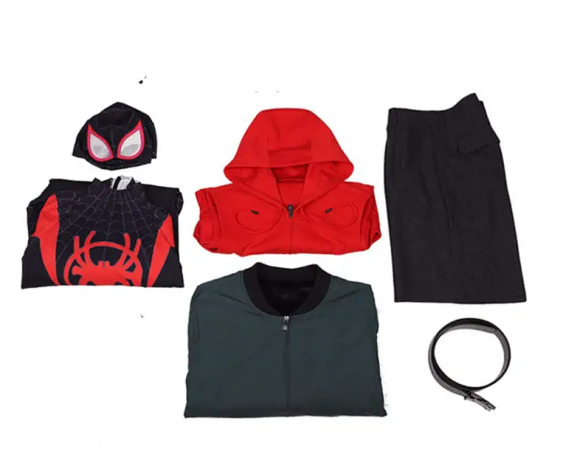 Spider-Man Into the Spider-Verse Miles Morales Cosplay Costumes Male  Takerlama