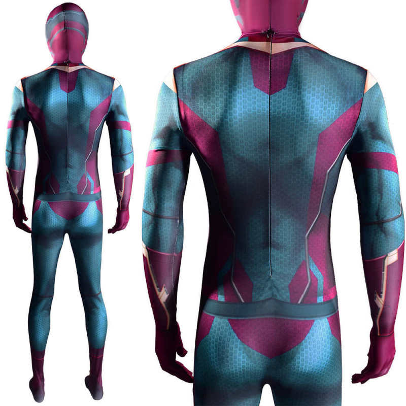 WandaVision Superhero Cosplay Zentai Suit Mask Adult Kids