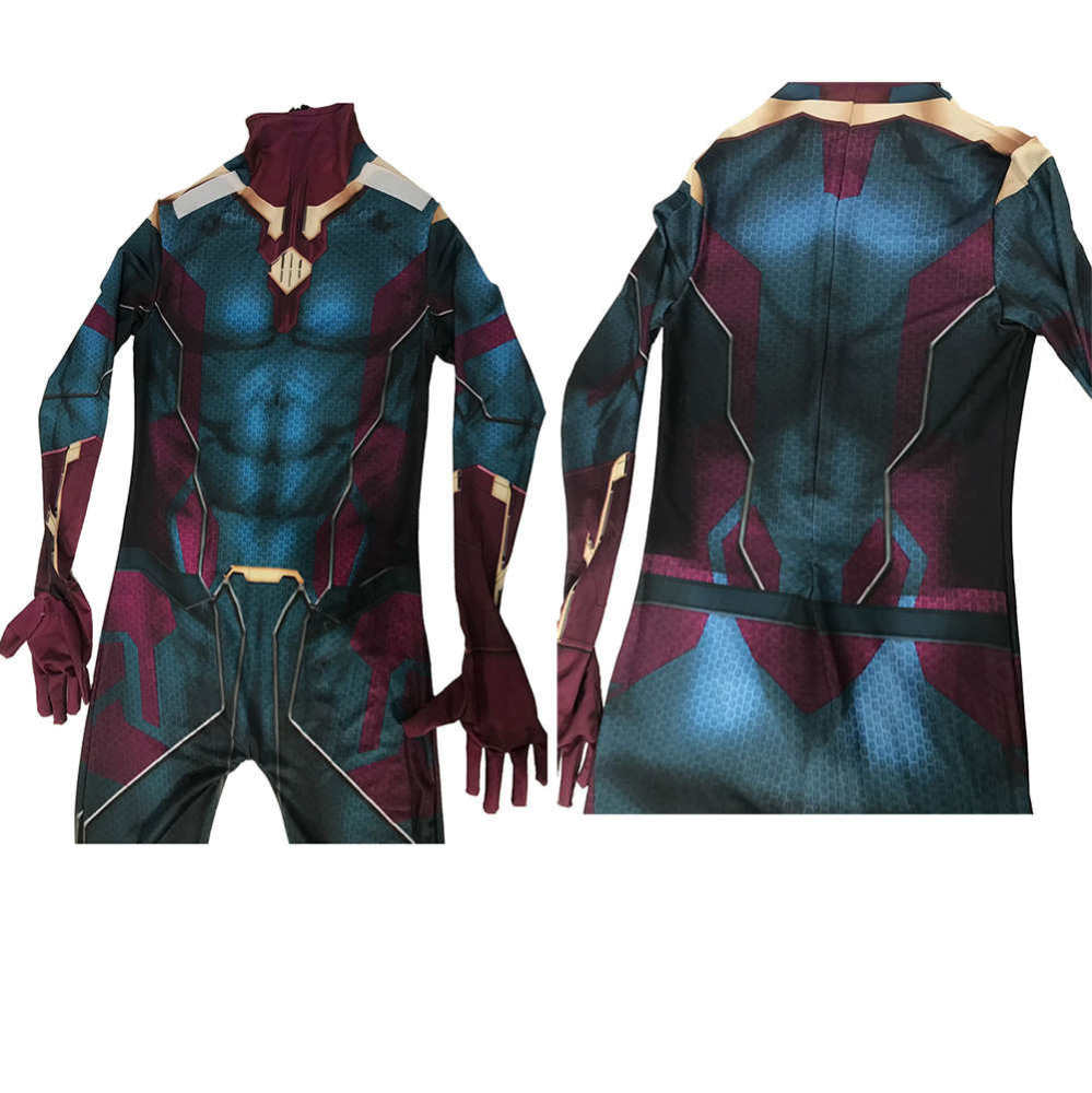 WandaVision Superhero Cosplay Zentai Suit Mask Adult Kids