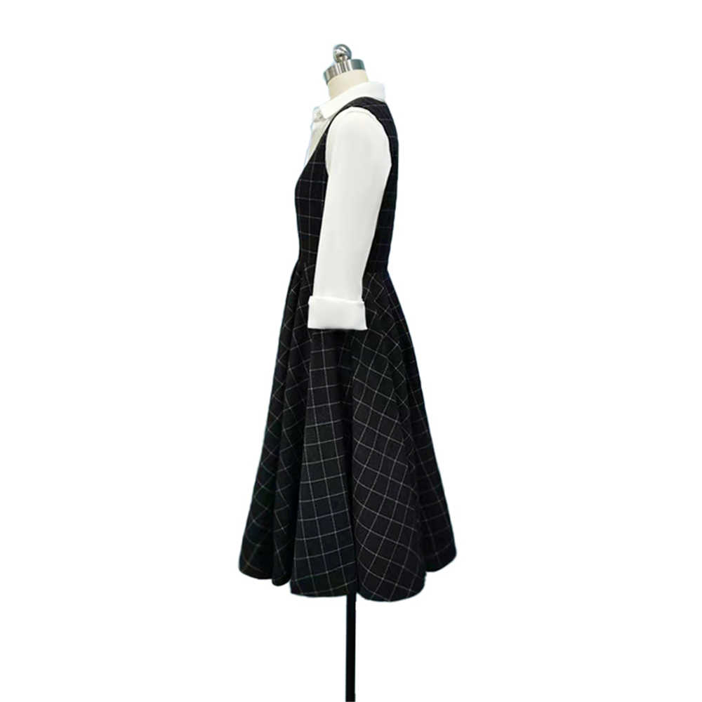 Save The Queen authentic Black Check Plaid Dress