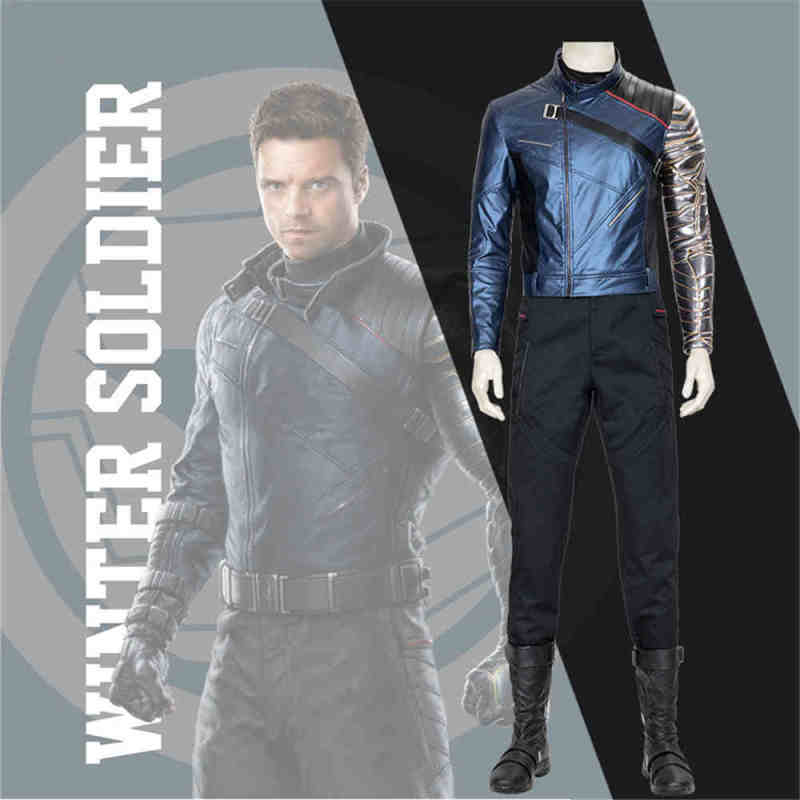 The Falcon and the Winter Soldier Bucky Barnes Cosplay Costume Adult