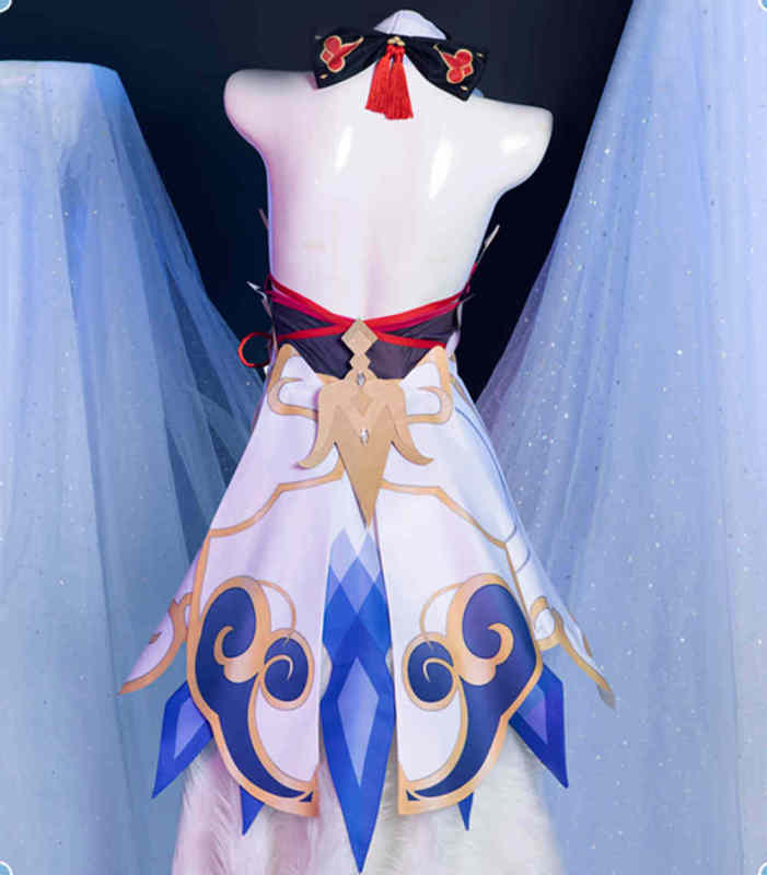 Ganyu Cosplay Costume Game Genshin Impact Qilin Bloodline Fairy Outfits