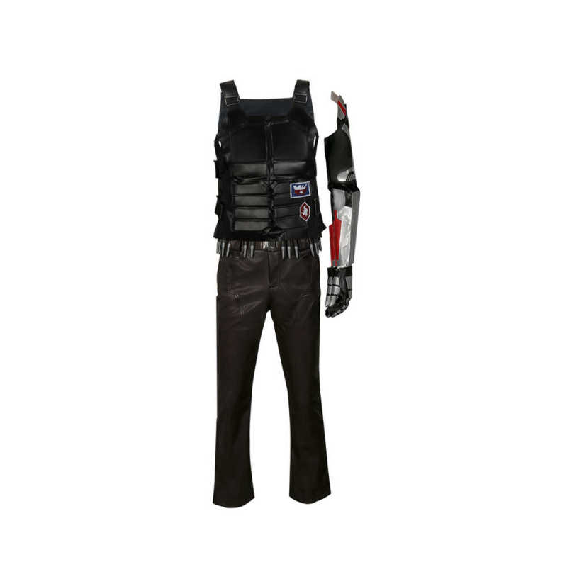 Johnny Silverhand Costume Leather Cyberpunk 2077 Cosplay Outfits