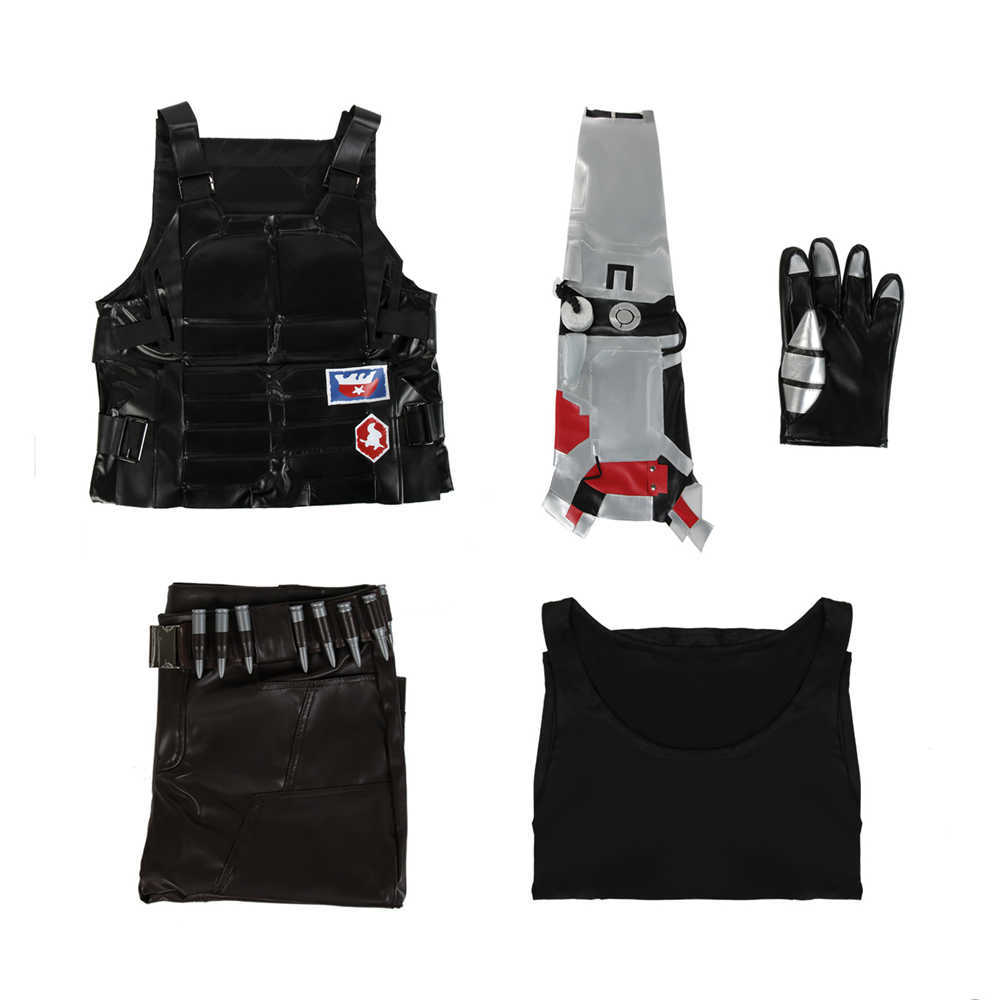 Johnny Silverhand Costume Leather Cyberpunk 2077 Cosplay Outfits