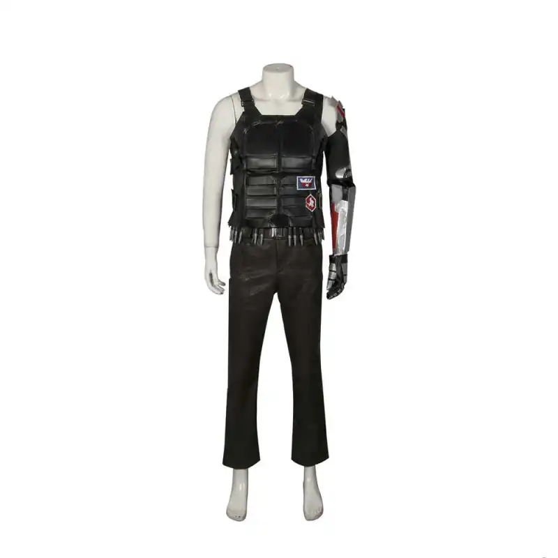 Johnny Silverhand Costume Leather Cyberpunk 2077 Cosplay Outfits