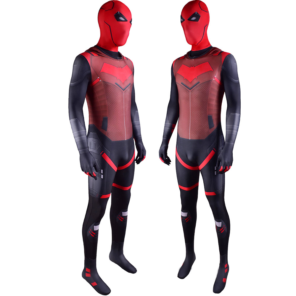 Game Gotham Knights Red Hood Jason Todd Body Suit Cosplay Costume