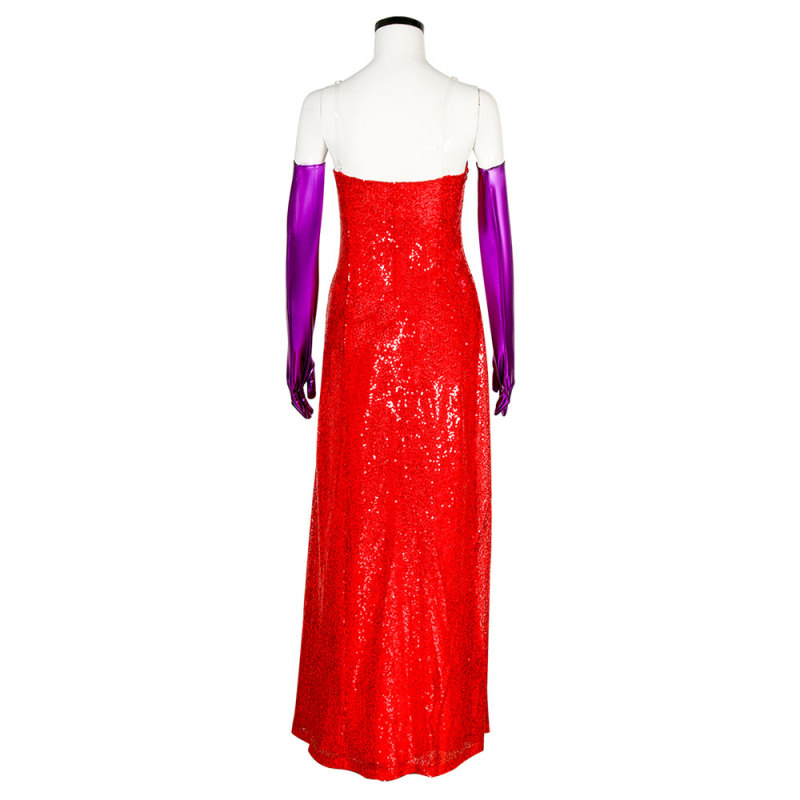 Who Framed Roger Rabbit Jessica Rabbit Dress Cosplay Costume In Stock-Takerlama