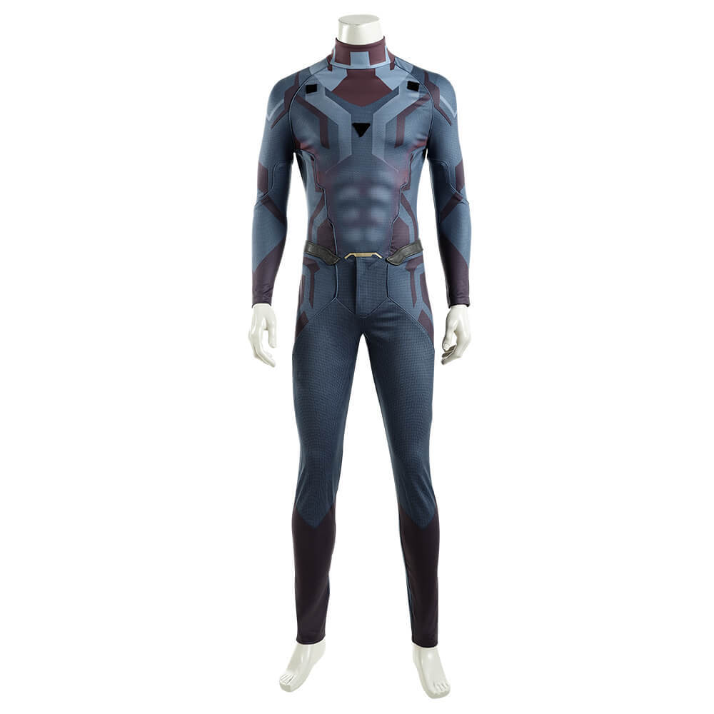 WandaVision Vision Cosplay Costume Superhero Jumpsuit Cape No Boots Takerlama