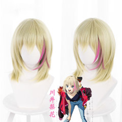 Wonder Egg Priority Rika Kawai Cosplay Wig Golden Hair