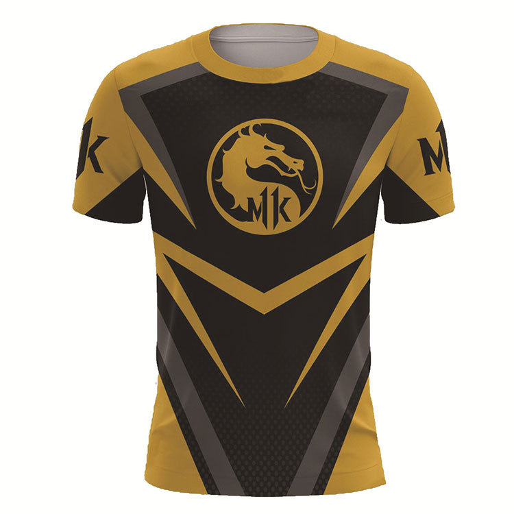 Mortal Kombat 11 Scorpion Hanzo Hasashi 3D Printed T-Shirt Yellow
