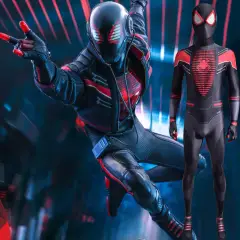 Spiderman Miles Morales Costume PS5 2020 Variant Suit Adult Kids