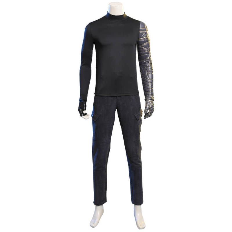 The Falcon and the Winter Soldier Bucky Barnes Cosplay Costume (No Boots)