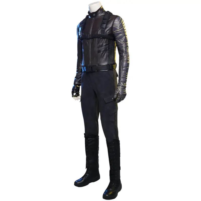 The Falcon and the Winter Soldier Bucky Barnes Cosplay Costume (No Boots)