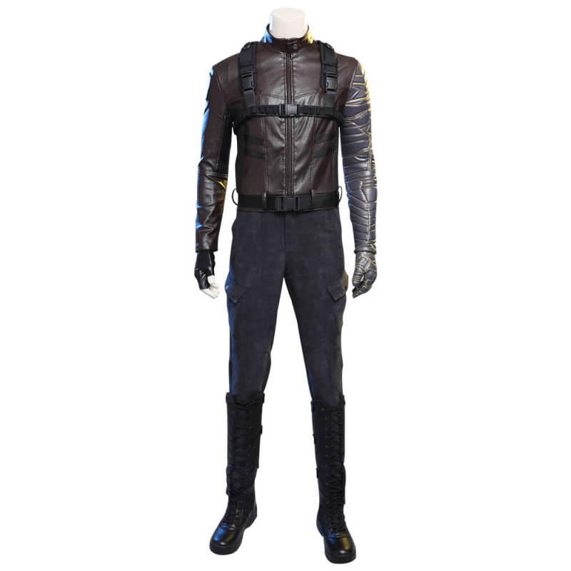 The Falcon and the Winter Soldier Bucky Barnes Cosplay Costume (No Boots)