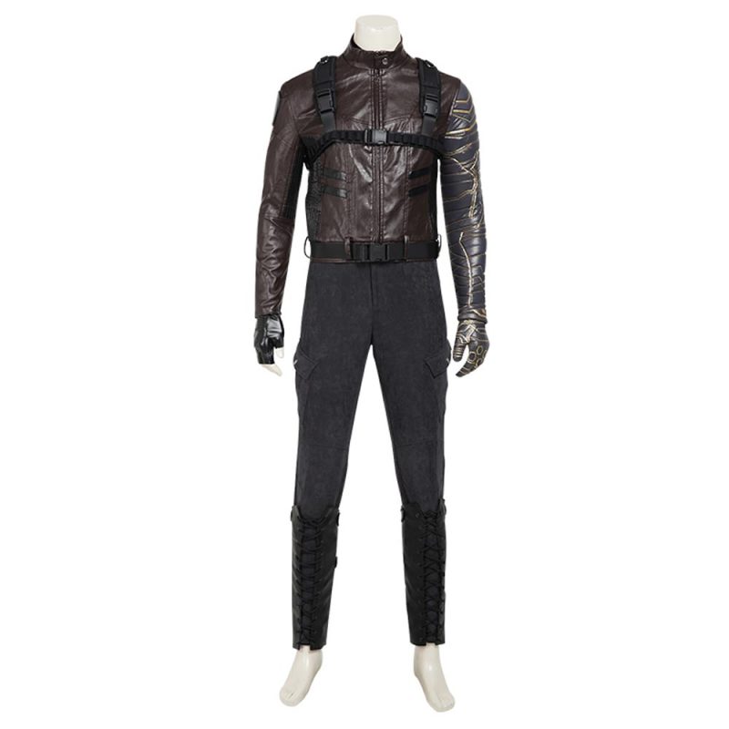 The Falcon and the Winter Soldier Bucky Barnes Cosplay Costume (No Boots)