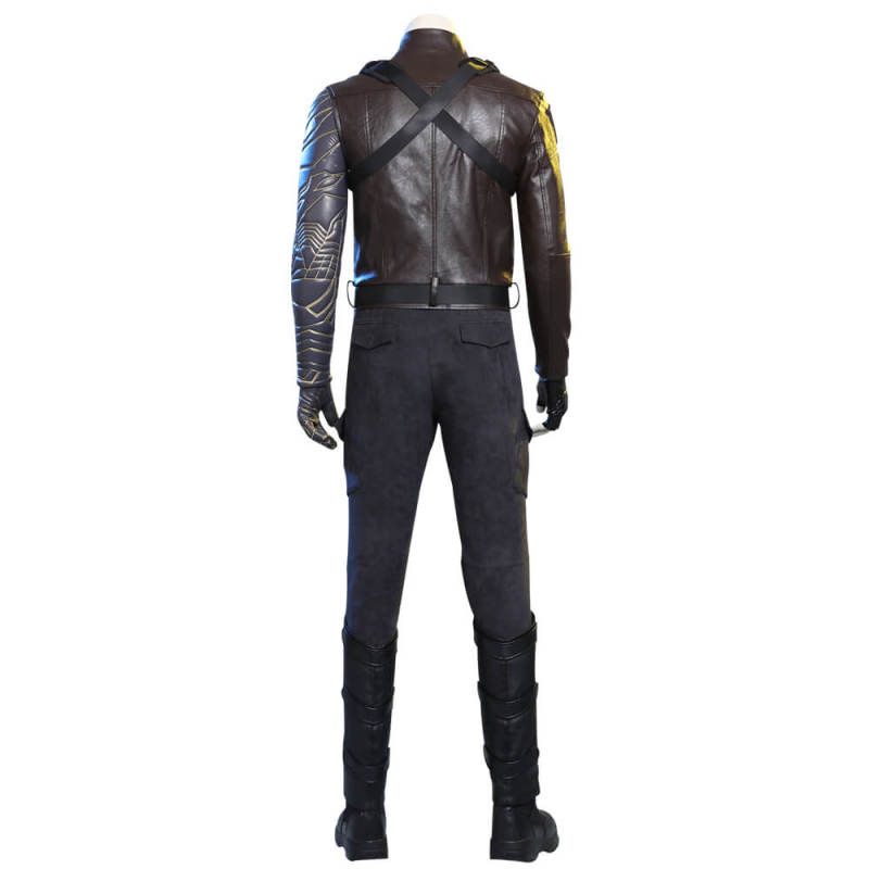 The Falcon and the Winter Soldier Bucky Barnes Cosplay Costume (No Boots)