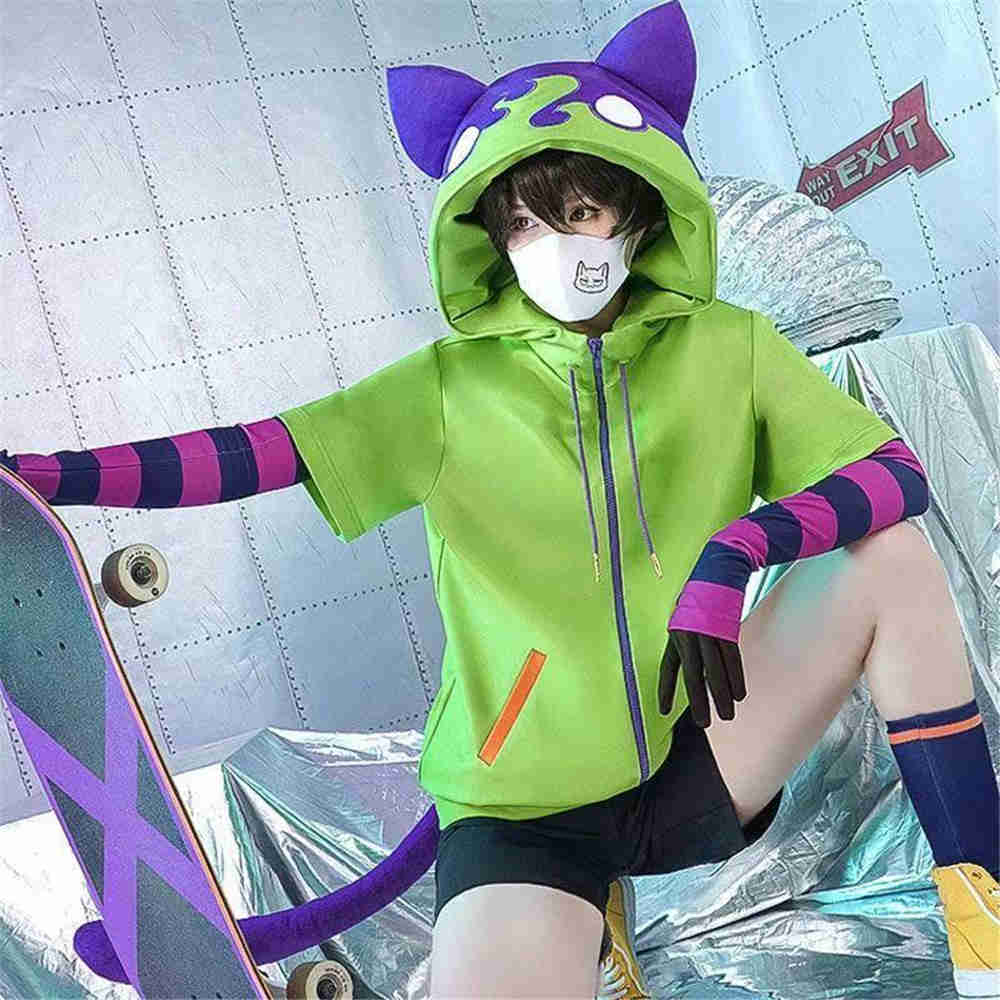 Anime SK8 the Infinity SK Miya Chinen Skater Cosplay Costume Hoodie Pants Takerlama