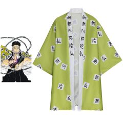 Demon Slayer Kimetsu no Yaiba Gyomei Himejima Cloak Cosplay