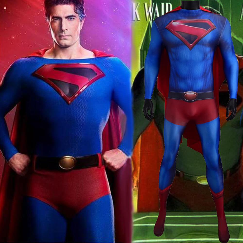 Superman Costume Crisis on Infinite Earths Cosplay Black Suit